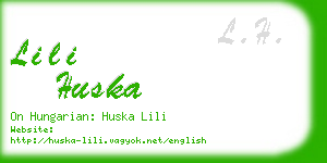 lili huska business card